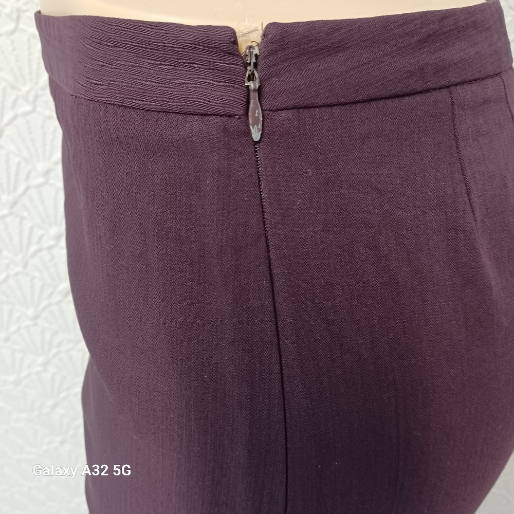 LOFT  Women Size 2 Deep Purple Wool Blend Pants - Picture 9 of 15